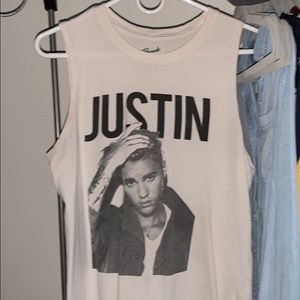 justin bieber sleeveless shirt